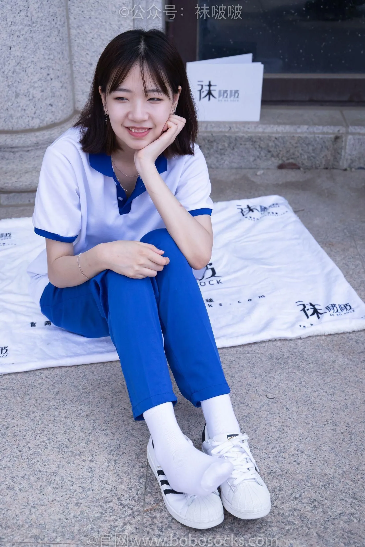 [BoBoSocks袜啵啵]NO.022 小甜豆-校服、贝壳头、白棉袜、肉丝 [140P]插图2